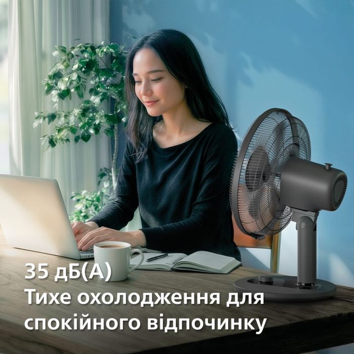 Вентилятор Philips настольный Series 1000, 35см, 35Вт, белый