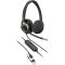 Гарнітура комп'ютерна стерео On-ear HP Poly Mission 825, USB-A, USB-C, 4 x Uni-mic, ANC, Beamforming, AI noise cancelling, Teams, Zoom, Google Meet, чорний