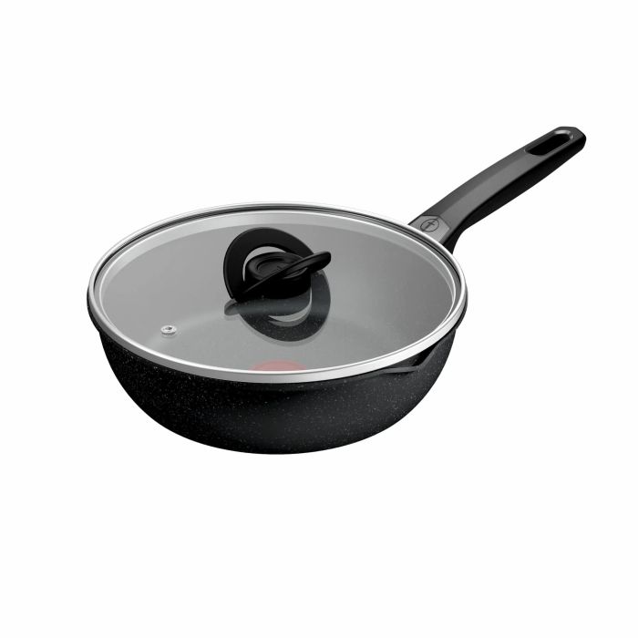 Мультисковорода Tefal Expertise, с крышкой, 24см, алюминий, бакелит, стекло, черный