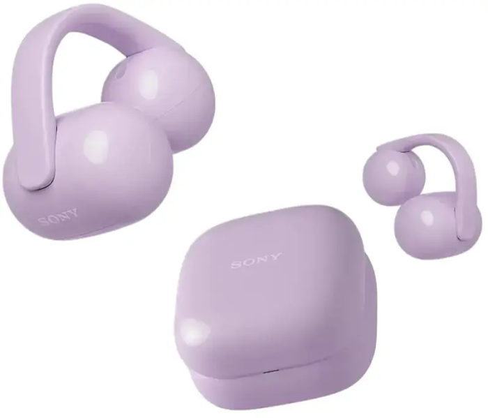 Навушники TWS Sony LinkBuds Clip BT 5.3, IPX4, SBC, AAC, Mic, Фіолетовий