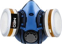 Маска захисна Neo Tools, силіконова, 2 поглинача A1P2 R
