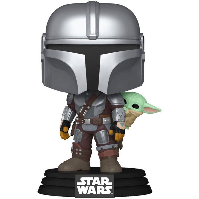 Фігурка Funko POP Star Wars: Mandalorian & Grogu - The Mandalorian w/Grogu