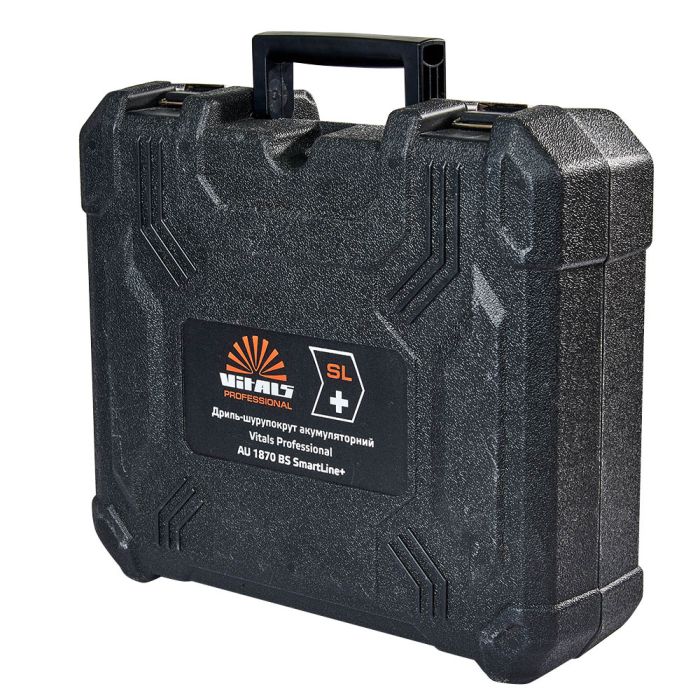 Кейс для дриля-шурупокрута акумуляторного Vitals Professional AU 1870 BS SmartLine+ 35х29х13см пластик