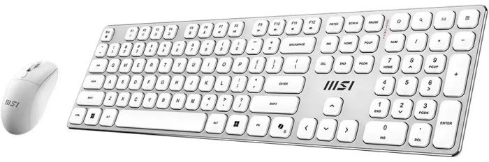 Комплект клавиатура и мышь MSI FORGE K210 W COMBO WHITE UA, Wireless
