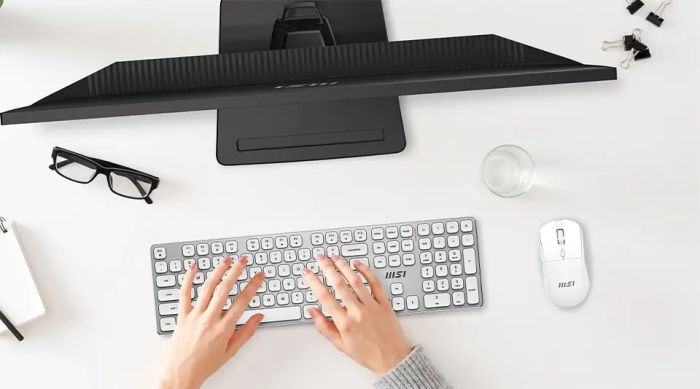 Комплект клавіатура та миша MSI FORGE K210 W COMBO WHITE UA, Wireless
