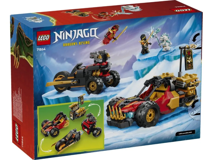 Конструктор LEGO Ninjago Комбинированые транспортные средства Кая та Коула