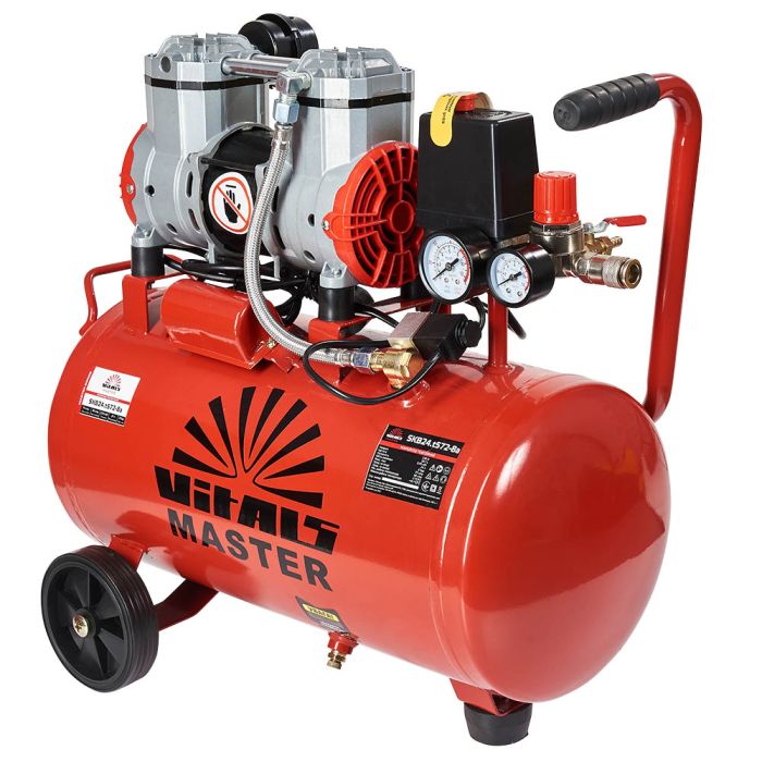 Компресор автомобільний Vitals Vitals Master SKB24.t572-8a 230В 0.95кВт 8бар 79/48л/хв 15кг