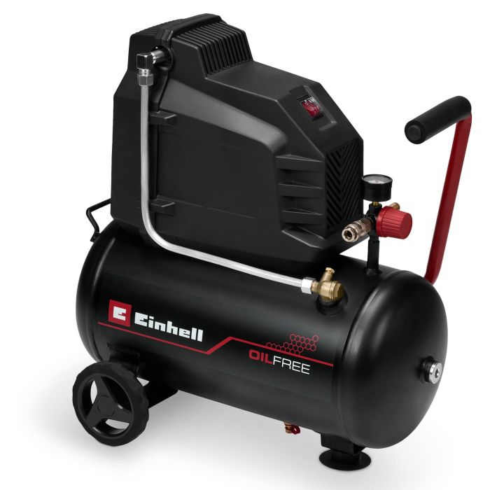 Компресор повітряний Einhell TC-AC 190/24/8 I OF, безолійний, 21500Вт, 25л, 190л/хв, 8бар, 20.78кг