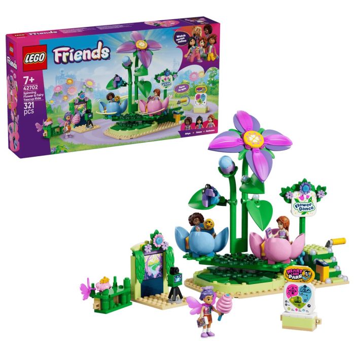 Конструктор LEGO Friends Карусель із квітами й чашками та казкова фотобудка