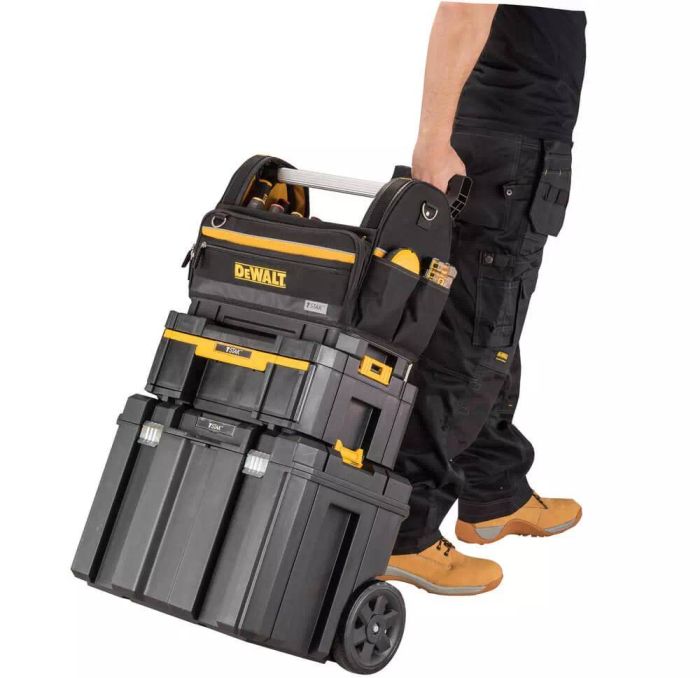 Сумка для інструменту DeWalt відкрита, жорстка конструкція, поліестер 1200D, 450x350x250мм