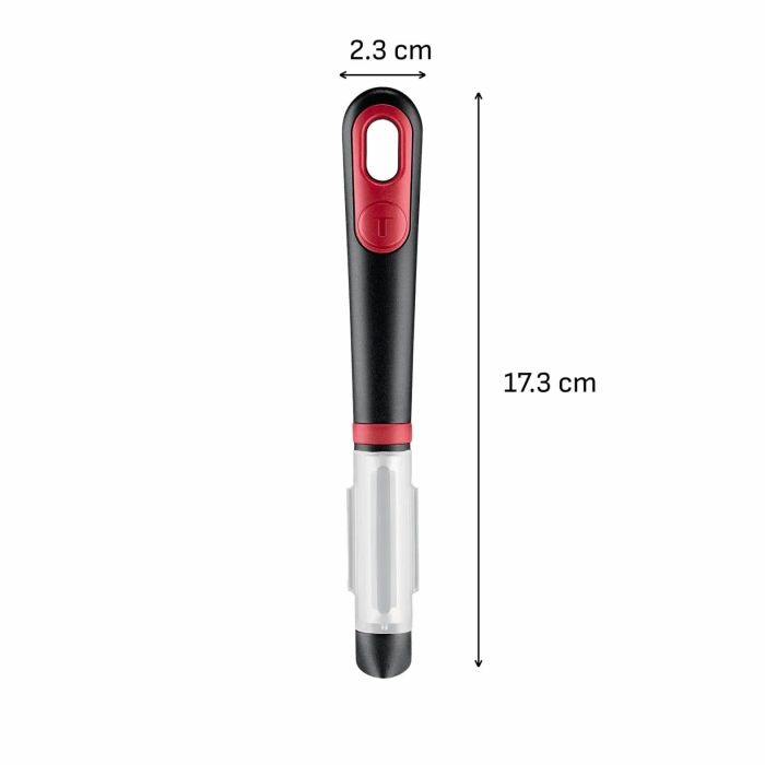 Овощечистка Tefal Ingenio+, нержавеющая сталь, пластик, красно-черный