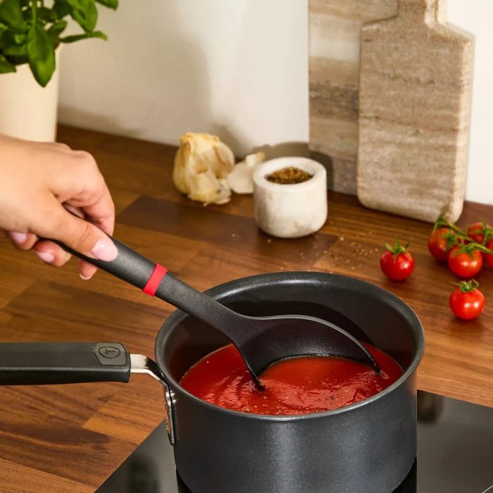 Ложка Tefal Ingenio+, пластик, червоно-чорний