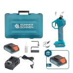 Секатор акумуляторний Konner&Sohnen KS CPS20V-40 CASE PLUS 20В акб 2х2А·год d 20-40мм ЗП кейс 1кг
