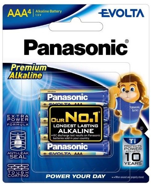 Батарейка Panasonic Evolta лужна AAA блістер, 4 шт.