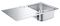 Мийка кухонна Grohe K500 прямокут., з крилом, 1000x500x200мм, врізна, нержавіюча сталь