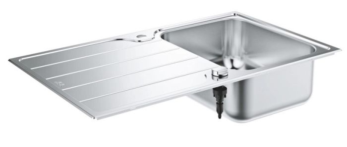 Мийка кухонна Grohe K500 прямокут., з крилом, 1000x500x200мм, врізна, нержавіюча сталь