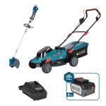 Набір із двох акумуляторних інструментів Konner&Sohnen KS 33LM-BCT20V-SET 20В газонокосарка KS 33LM-20V та тример садовий KS BCT-20V акб 1х4А·год ЗП 17.3кг