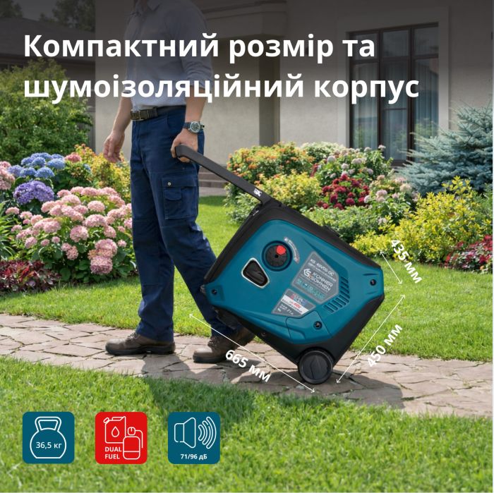 Генератор постоянного тока газобензиновый Konner&Sohnen KS 48VGS-DC 3.3кВт 50-55В 60А электростартер 39кг