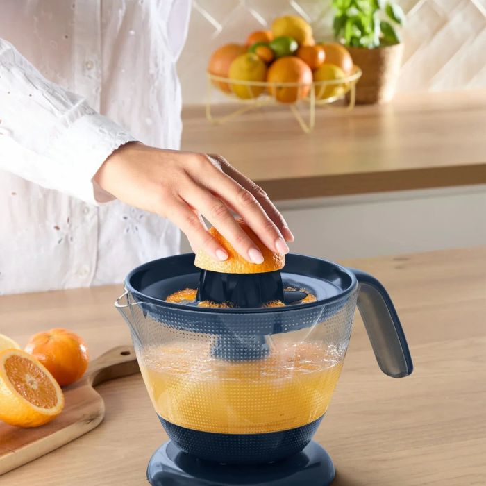 Соковыжималка Tefal Morning Blue цитрус-пресс 25Вт, чаша-0.8л, пластик, белый