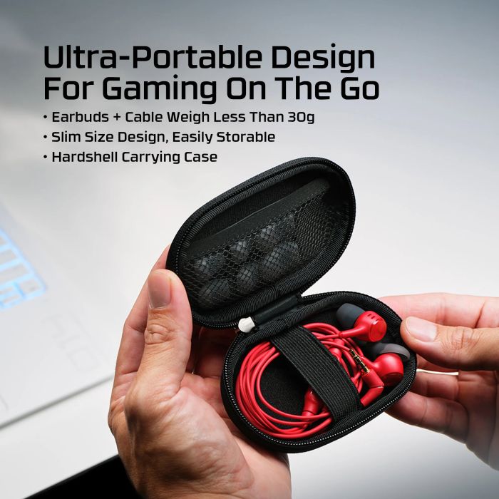 Гарнітура ігрова HyperX Cloud Earbuds III, 3.5мм, червоний