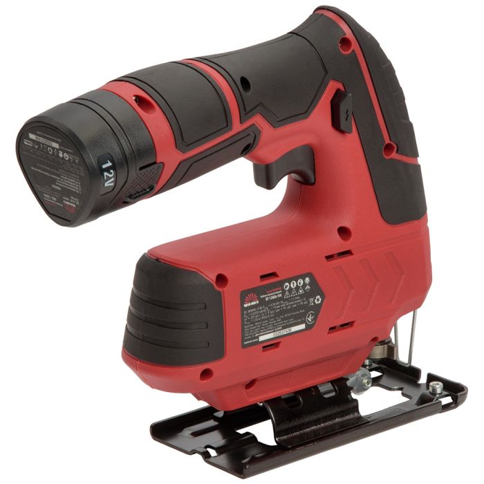 Лобзик акумуляторний Vitals Master Ef 1265c Kit 12В 1х2.0А·год 0-2200об/хв хід 19мм ЗП 1.04кг