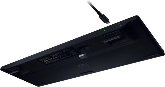 Клавиатура механическая Razer BlackWidow V4 Low-profile HyperSpeed, 104key, Orange Switch, USB-A/WL/BT, EN, RGB, чёрный