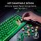 Клавиатура механическая Razer BlackWidow V4 75%, 83key, Mechanical Tactile Switch GEN-3, USB-A, EN, RGB, Phantom Green Ed.