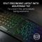 Клавиатура мембранная Razer Pro Type Ergo, 118key, USB-A/WL/BT, EN, RGB, чёрный