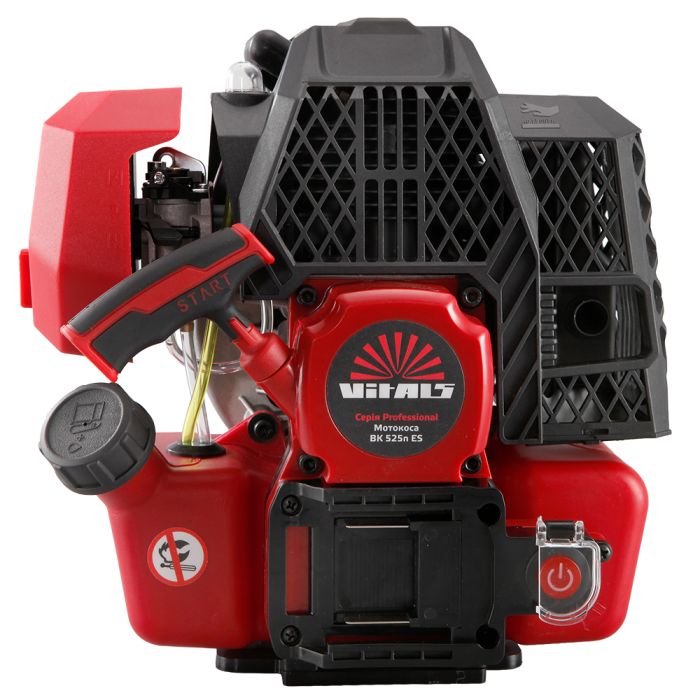 Тример садовий бензиновий Vitals Professional BK 525n ES 1.5кВт/2.0к.с. 1.2л 52см3 9500об/хв 25.5/43см електростартер 11.3кг