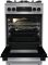 Плита Gorenje комбінована, 70л, 50x60см, дисплей, IconLed, газ на склі, чавун, нерж