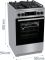 Плита Gorenje комбінована, 70л, 50x60см, дисплей, IconLed, газ на склі, чавун, нерж