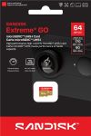 Карта пам'яті SanDisk microSD   64GB C10 UHS-I U3 A2 V30 R170/W80MB/s Extreme GO