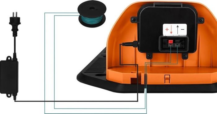 Газонокосарка-робот акумуляторна Neo Tools Energy+ 18В 1х6.0А·год 20-60мм 67дБ 600м2 3100об/хв кабель 100м IPX5 6.94кг