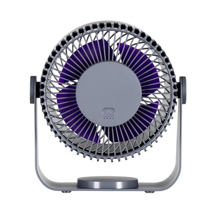 Вентилятор  OneBreeze  настільний/настінний, 14см, акумулятор, USB-A Type-C, сірий ARDESTO FT-M55GR
