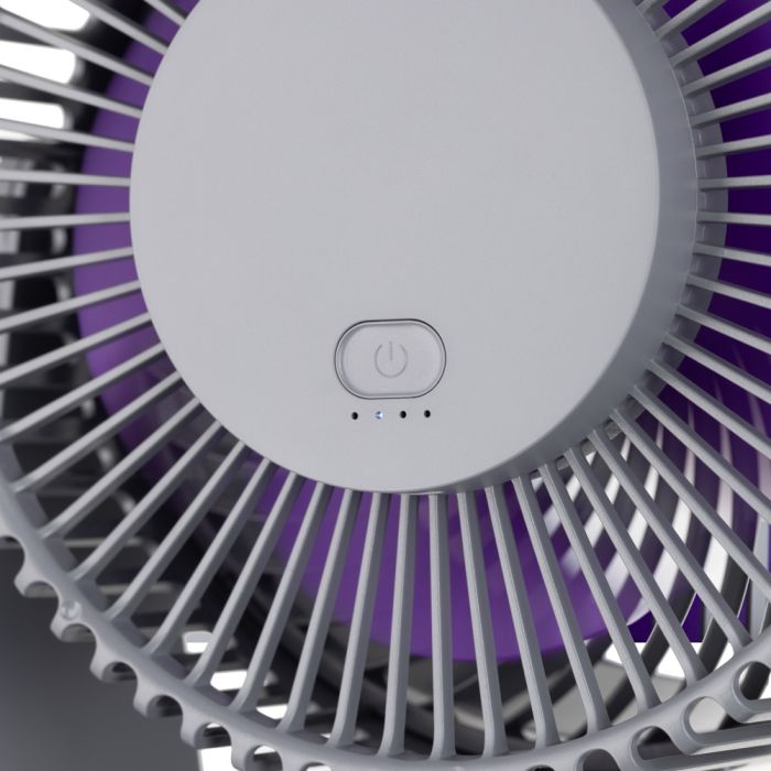 Вентилятор  OneBreeze  настільний/настінний, 14см, акумулятор, USB-A Type-C, сірий ARDESTO FT-M55GR
