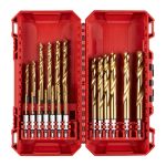 Набір свердел по металу Milwaukee RedHEX Shockwave HSS-TiN, 2-10мм, кейс, 19шт
