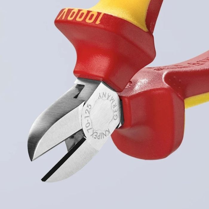 Кусачки-бокорізи KNIPEX діелектричні для робіт під напругою 10000В 0-4мм 125мм 0.121кг