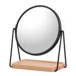 Дзеркало з підставкою 16" Ardesto 16.5x10x1.5см, скло, бамбук, метал, пластик, чорний