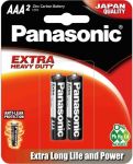 Батарейка Panasonic Extra Heavy Duty вугільно-цинкова AAA(R3) Блістер, 2 шт.