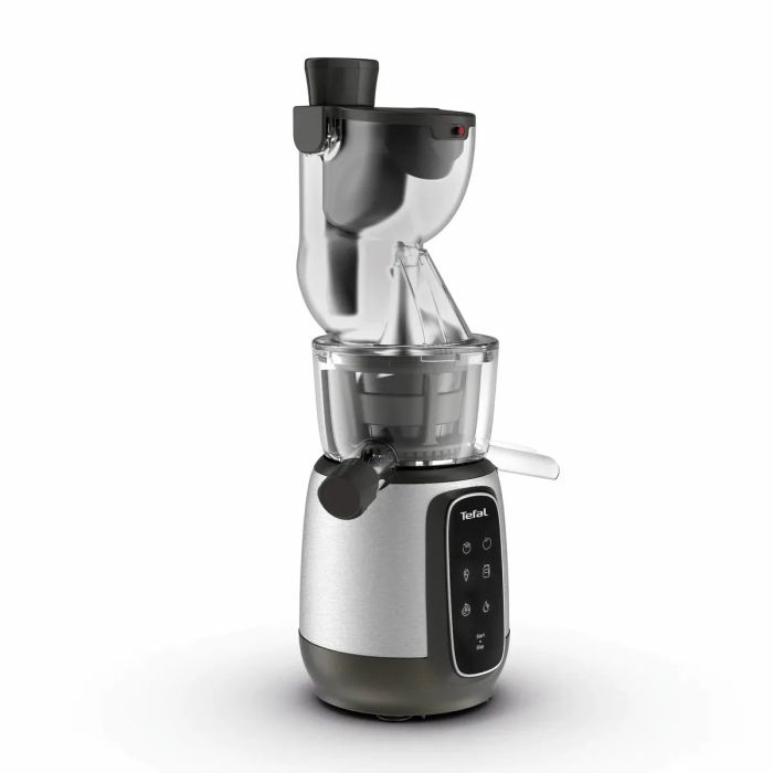 Соковитискач Tefal Ultra Juice шнековий 200Вт, чаша-6л, жмих-0.8л, пластик, сріблясто-чорний