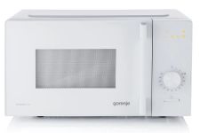 Мікрохвильова піч Gorenje, 20л, мех. керув., 700Вт, гриль, інвертор, білий