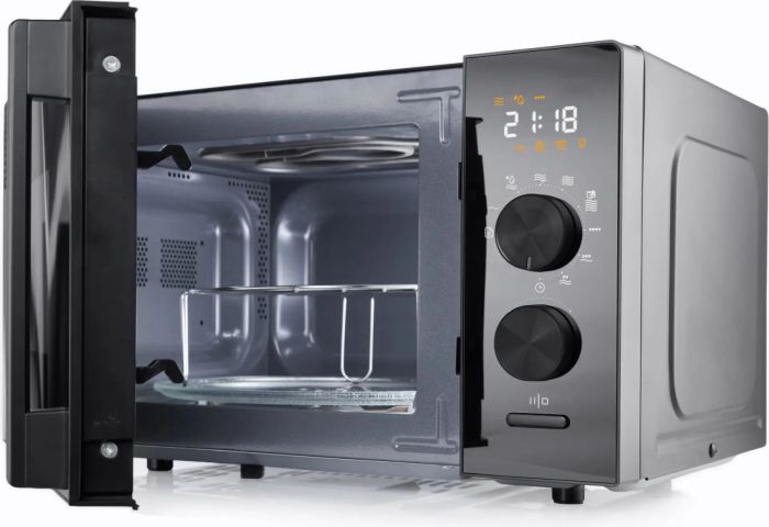 Микроволновая печь Gorenje, 20л, электр. управл., 800Вт, гриль, дисплей, 20 программ, инвертор, черный