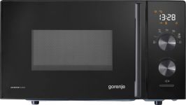 Мікрохвильова піч Gorenje, 20л, електр. керув., 800Вт, дисплей, 20 програм, інвертор, чорний