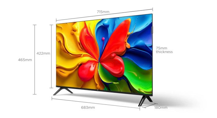 Телевизор 32" TCL QLED HD 60Hz Smart Android TV Black