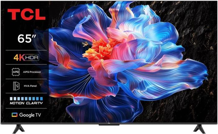 Телевізор 65" TCL LED 4K 60Hz Smart Google TV Black