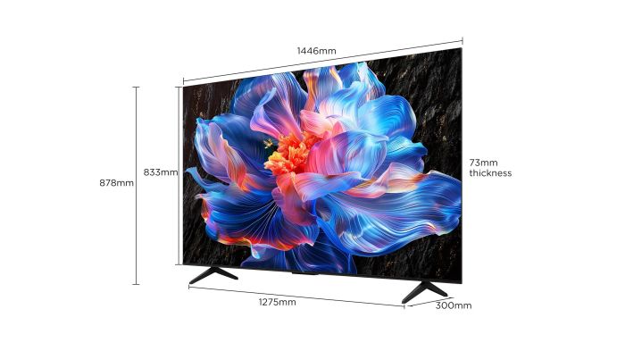 Телевизор 65" TCL LED 4K 60Hz Smart Google TV Black