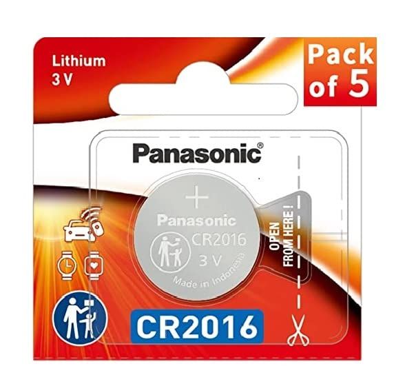 Батарейка Panasonic літієва CR2016 блістер, 5 шт.