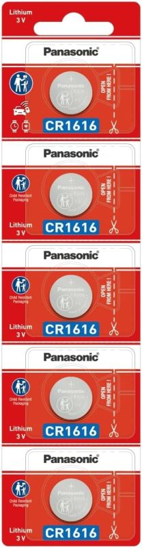 Батарейка Panasonic літієва CR1616 блістер, 5 шт.