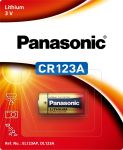 Батарейка Panasonic літієва CR123 блістер, 1 шт.