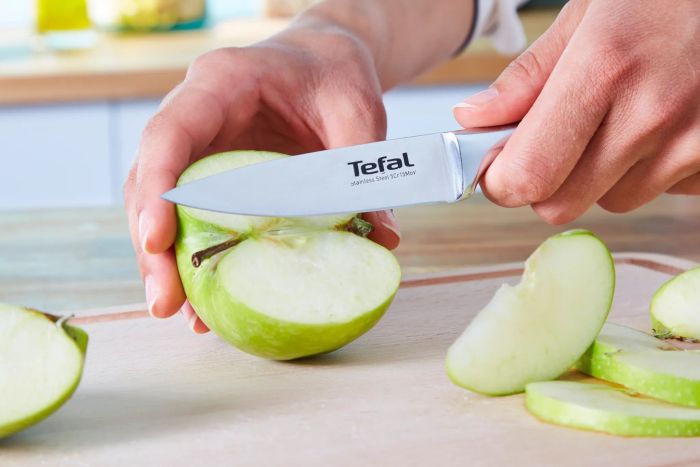 Кухонный нож для овощей Tefal Ultimate, 9см, нержавеющая сталь.